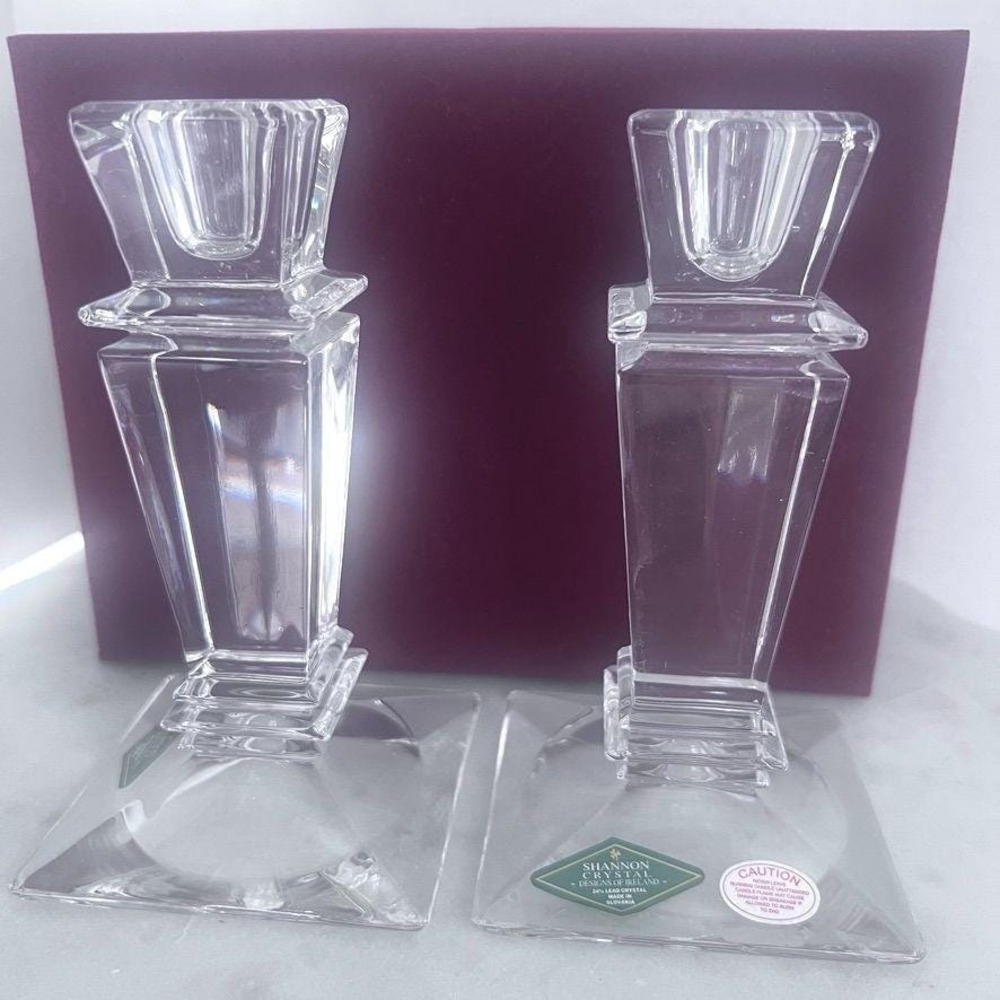 Stardust Gift Shannon Crystal Godinger Candleholders‎ Presenter Wayne Newton